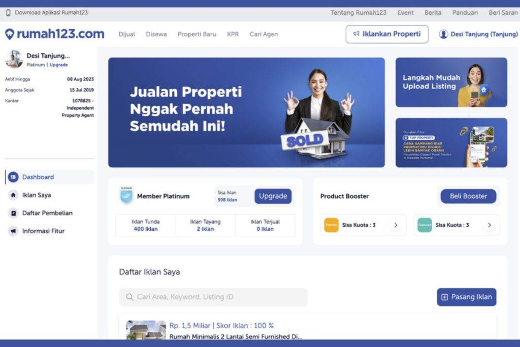 Website listing properti